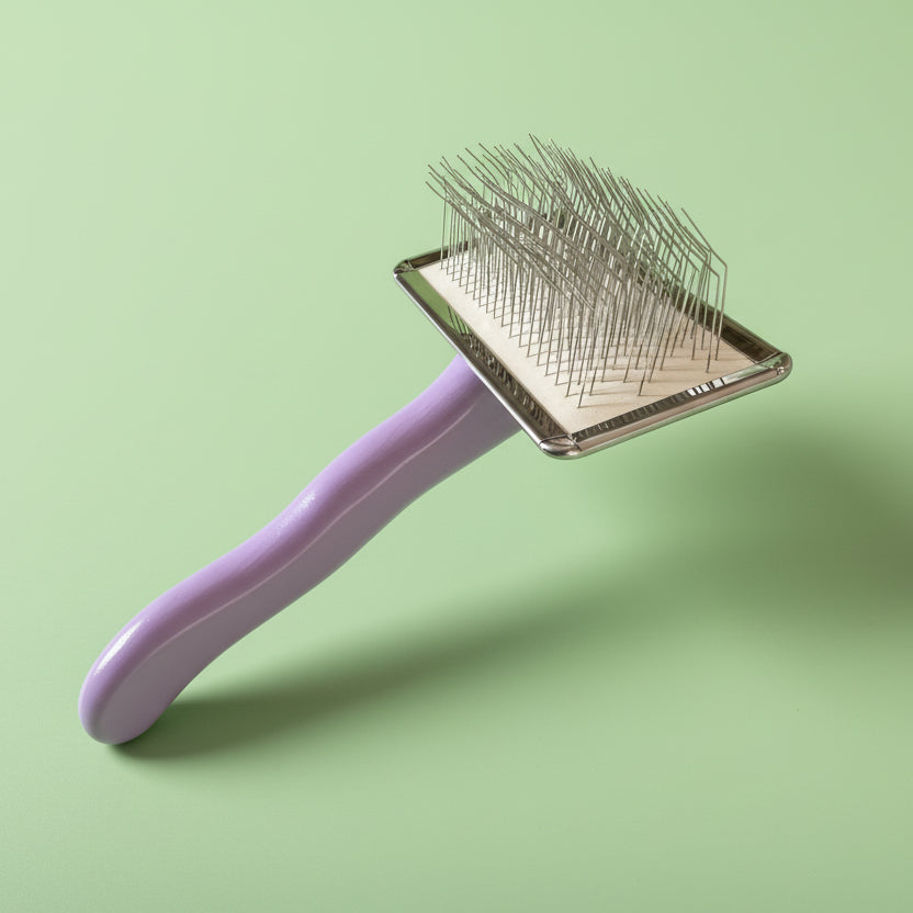 Cardatore con manico ergonomico